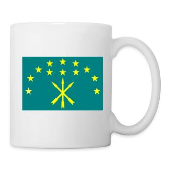 Circassian Israeli flag - Mug - white - Right