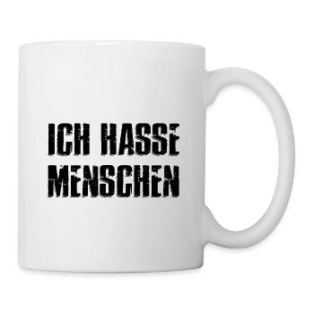 Ich hasse Menschen - Tasse - Weiß - Rechts