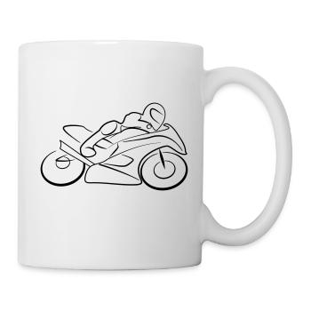 Motorrad Speed - Tasse - Weiß - Rechts