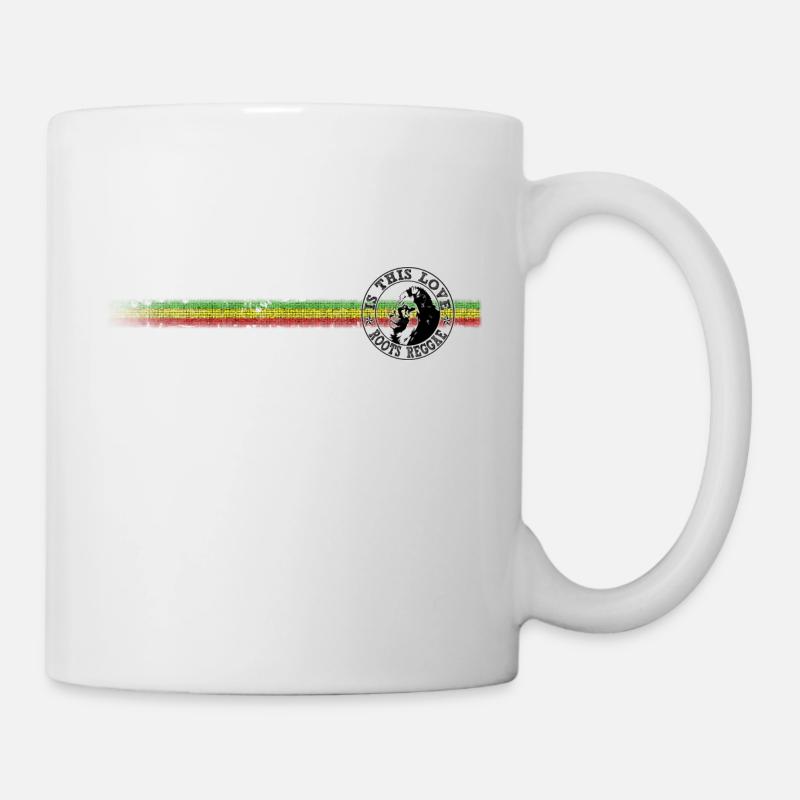 is this love roots reggae - Mug blanc - blanc