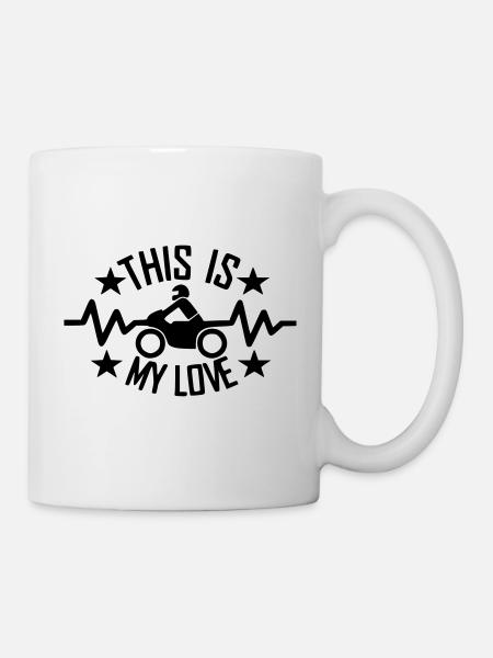 Motorradfahren ist meine Liebe - Tasse - Weiß