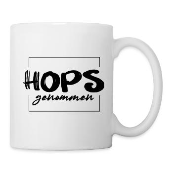 Hopsgenommen - Tasse - Weiß - Rechts