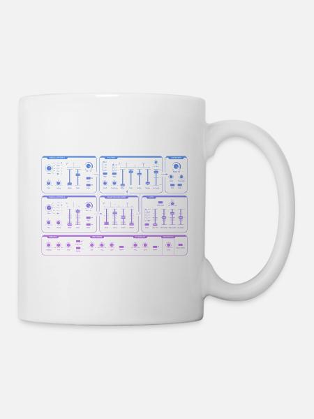 Synthesizer | Gradient Synth - Mug - white