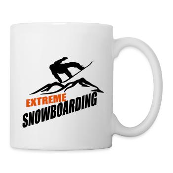 Snowboard - Tasse - Weiß - Rechts