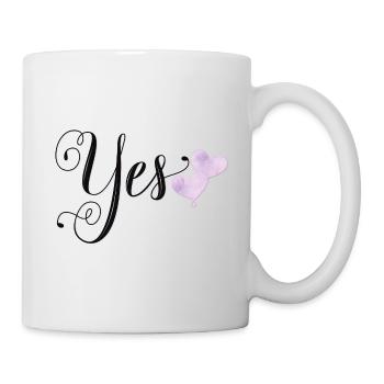 Wedding: Yes, I want - Mug - white - Right