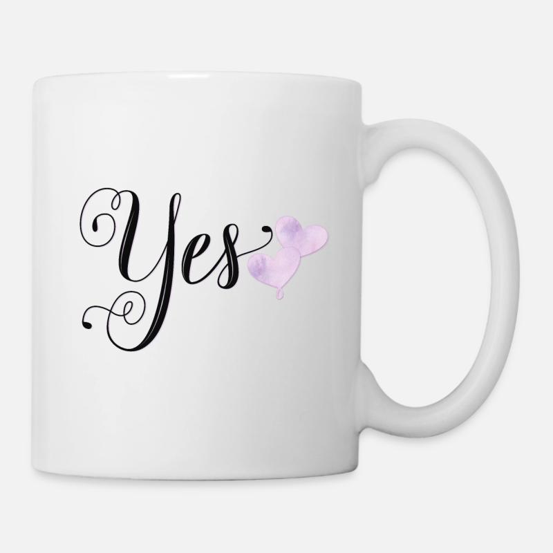 Mariage: Oui, je veux - Mug blanc - blanc