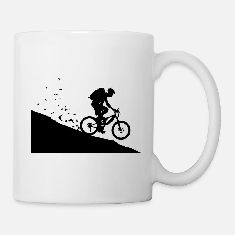 Mountainbiker - Tasse - Weiß