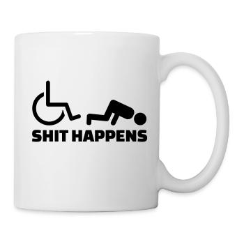 Chaise roulante - Mug blanc - blanc - Droite