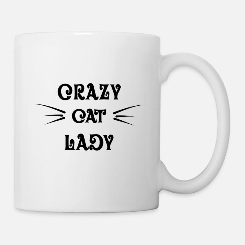 Crazy Cat Lady - Mug - white