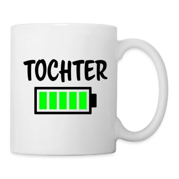 Tochter - Akku - Tasse - Weiß - Rechts