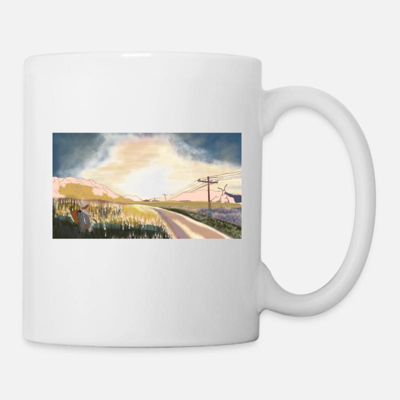 a country road - Mug - white