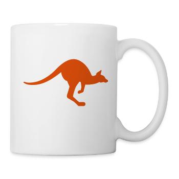 Känguru - Tasse - Weiß - Rechts