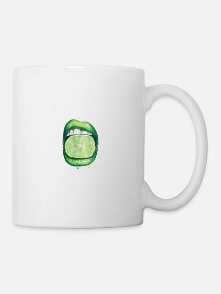 Bouche avec limette artsarah - Mug blanc - blanc