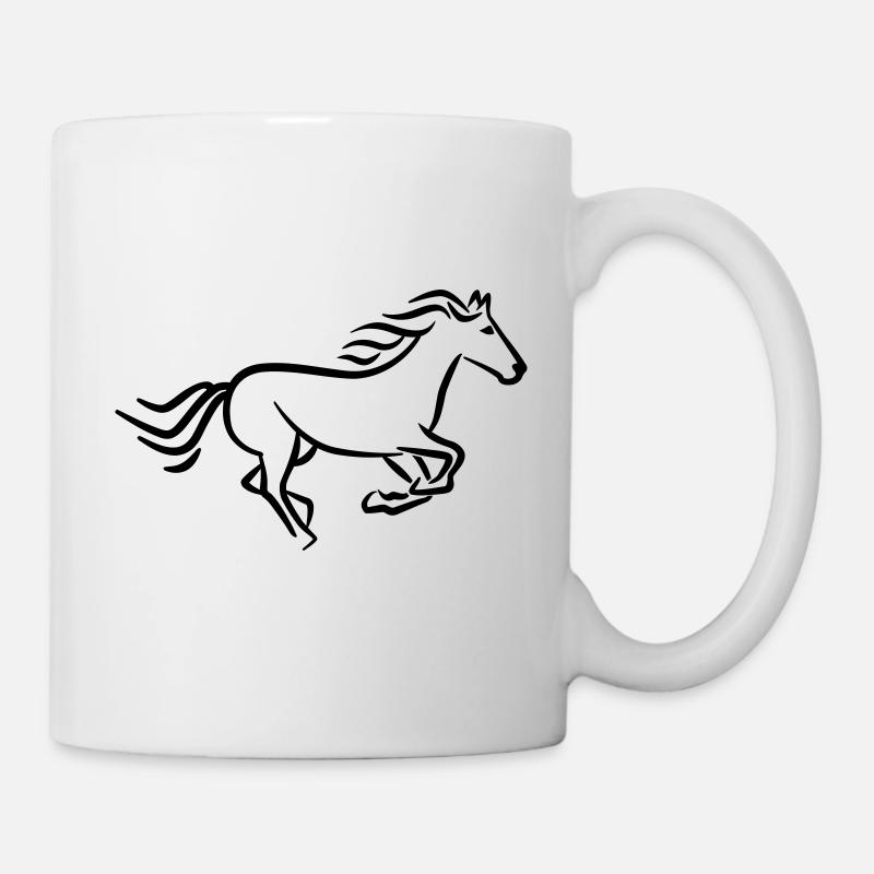 Cheval - Mug blanc - blanc