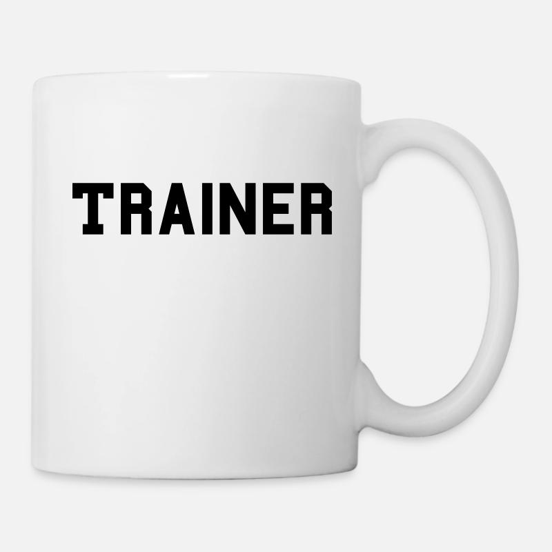 Trainer Schriftzug - Tasse - Weiß
