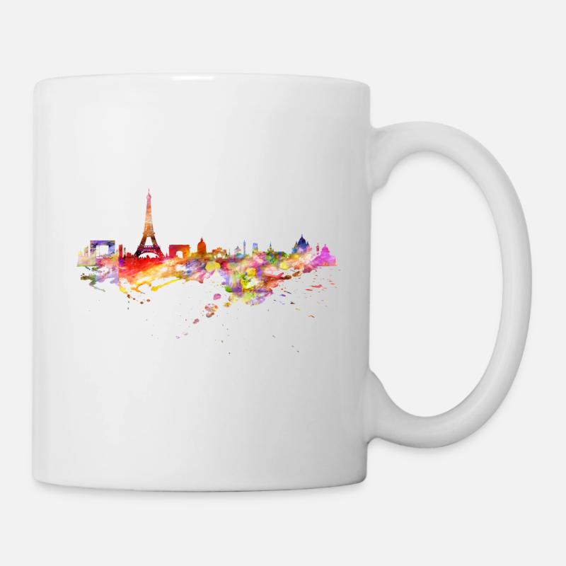 Paris Skyline - Tasse - Weiß