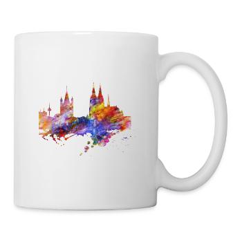Skyline de Cologne - Mug blanc - blanc - Droite