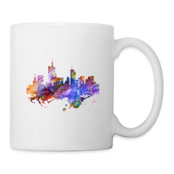 Frankfurt skyline colors - Mug - white - Right