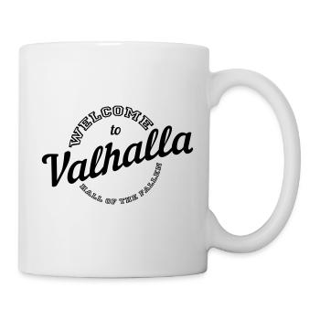 Welcome to Valhalla - Tasse - Weiß - Rechts