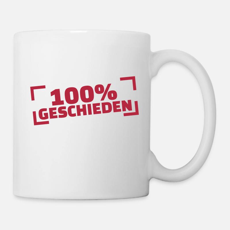 Geschieden - Tasse - Weiß