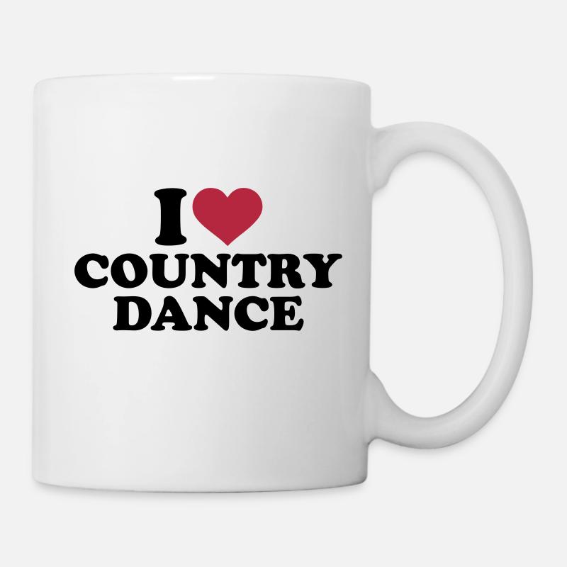 I love Country dance - Mug blanc - blanc