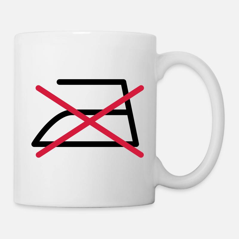 KEIN BÜGELN! - Tasse - Weiß
