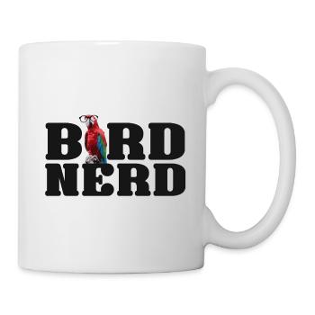 Oiseau Nerd - Mug blanc - blanc - Droite