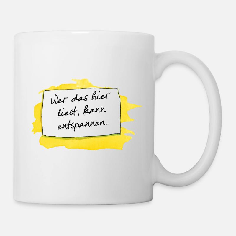 Janosch Wer Das Liest Spruch - Tasse - Weiß