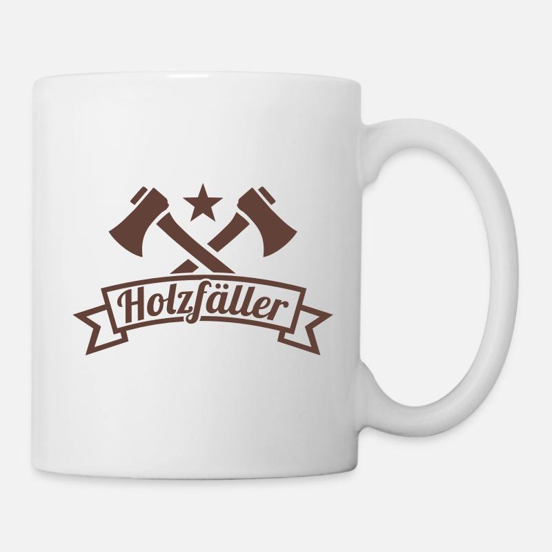 Holzfäller - Tasse - Weiß