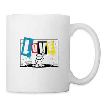 Love Stem Graffiti spray sweet - Mug - white - Right
