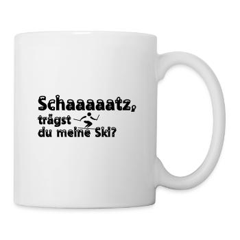 Luster Apres Ski Spruch - Winterurlaub - Skifahren - Tasse - Weiß - Rechts