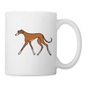 Azawakh - Mug blanc - blanc - Droite