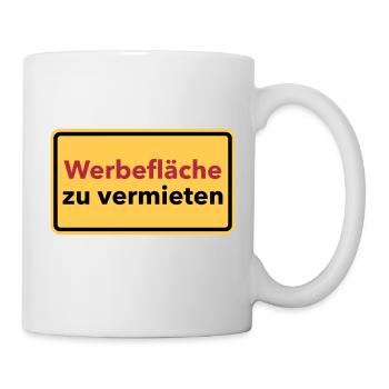 Werbung - Tasse - Weiß - Rechts