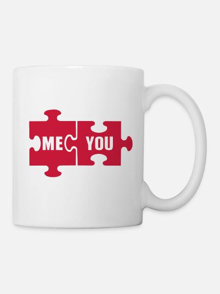 Puzzle - Tasse - Weiß