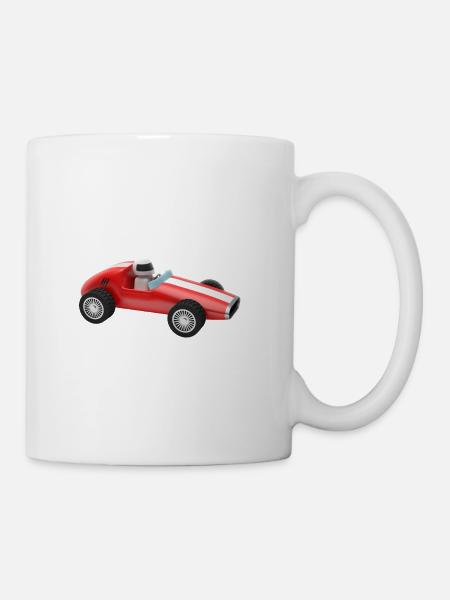 racing car auto automobile toy - Mug - white