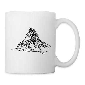 Matterhorn mountain, Alps, Switzerland Horn mountains - Mug - white - Right