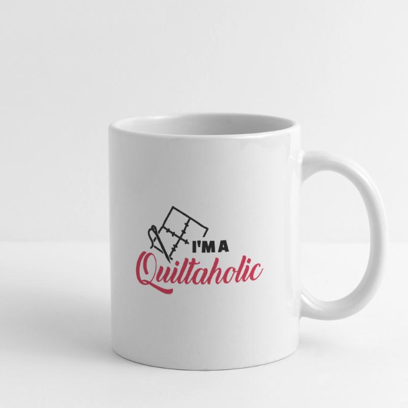 patchwork Mug blanc