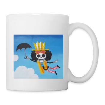 one piece Brook Skelet Anime Sky sky clouds dead - Mug - white - Right