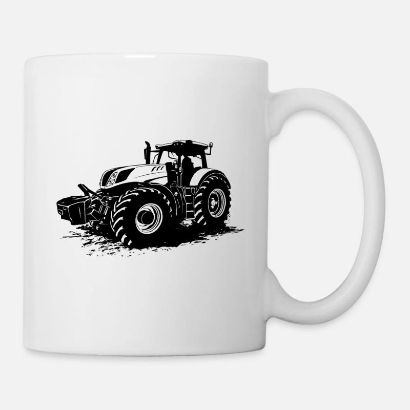 Traktor - Schlepper - Landwirt - Bauer - Tasse - Weiß