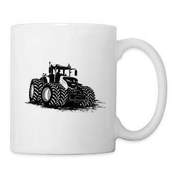 Tracteur - Tracteur - Remorqueur - Agriculteur - Mug blanc - blanc - Droite