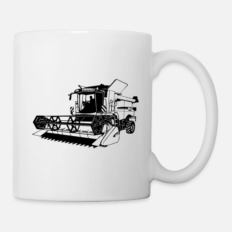Moissonneuse-batteuse - Combine harvester - Mug blanc - blanc