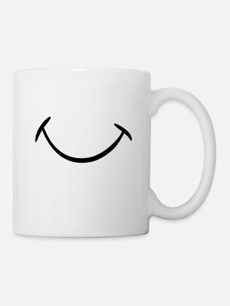 Lächeln Sie. - Tasse - Weiß