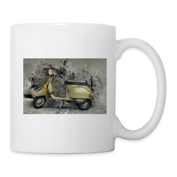 Roller in Gold - Tasse - Weiß - Rechts
