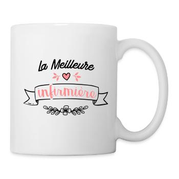 meilleure infirmiere - Mug blanc - blanc - Droite