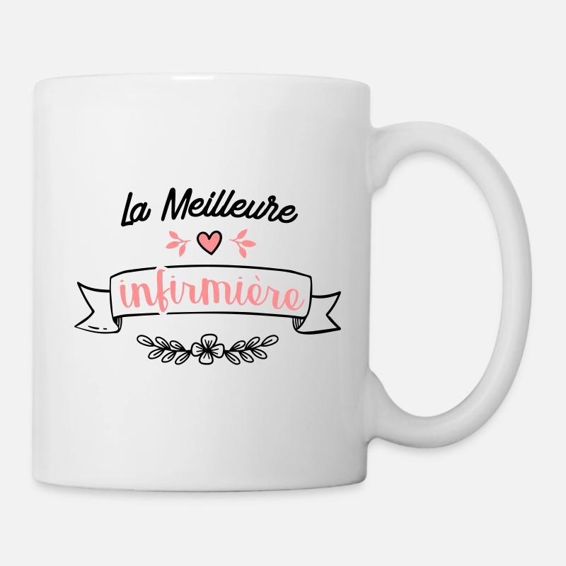 meilleure infirmiere - Mug blanc - blanc
