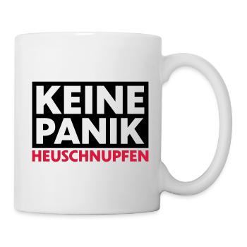 Keine Panik Heuschnupfen - Tasse - Weiß - Rechts