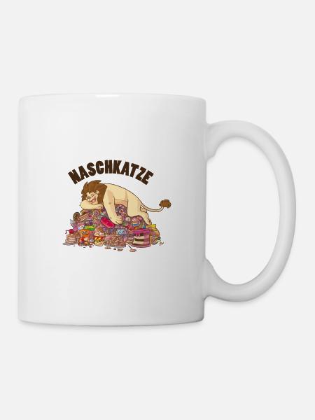 Maskotti Artur - Naschkatze - Tasse - Weiß