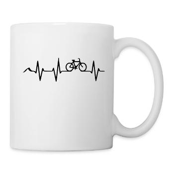 LEBEN MIT DEM FAHRRAD - Tasse - Weiß - Rechts