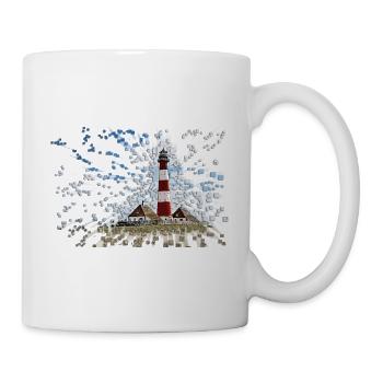 Westerhever lighthouse - Mug - white - Right