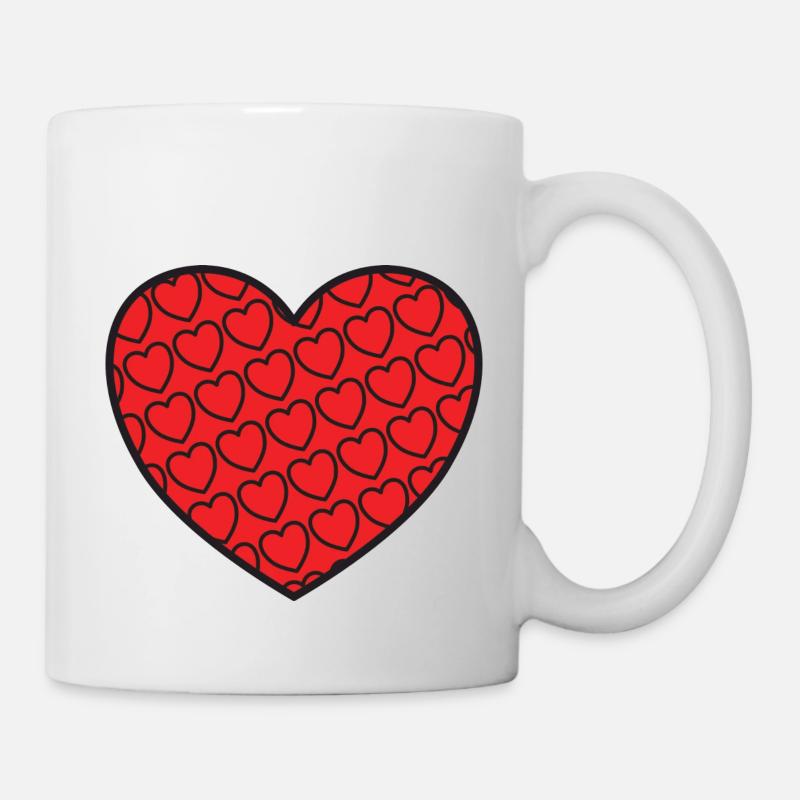 Heart with heart 2 - Mug - white